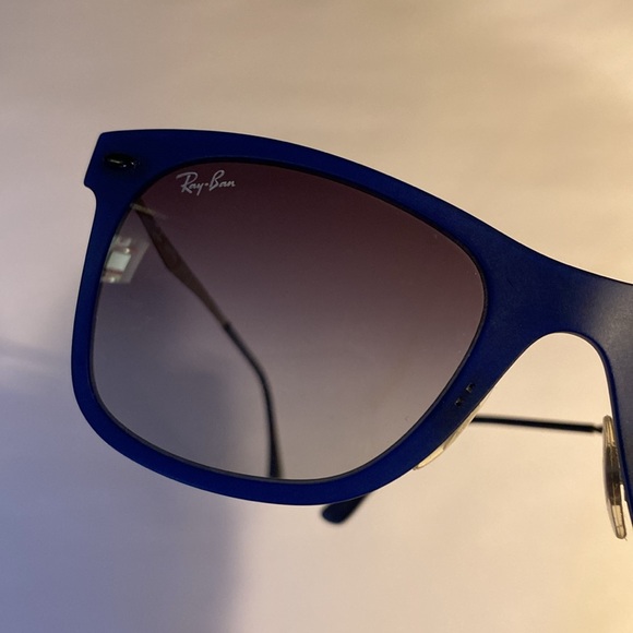 Blue Ray-Ban Sunglasses | Thin Frames
